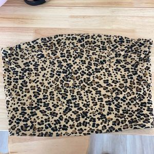 cheetah print garage tube top